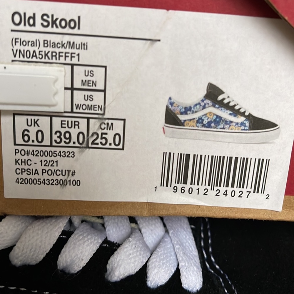 Vans Old Skool Floral Black/Multi Men’s sneakers - Picture 16 of 16